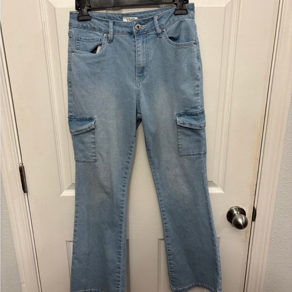 YMI GIRL blue denim jeans size 14